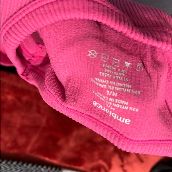 Ambiance Fuchsia Ribbed Apparel - Picture 2 of 2